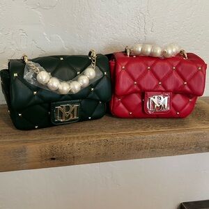 NWT Red or Green Badgley Mischka handbag with crossbody